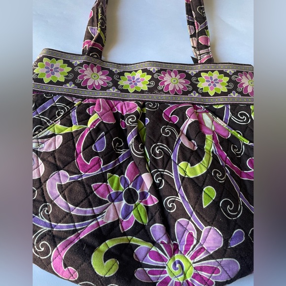 Vera Bradley Multicolor Floral Bag with Black Accents - Picture 7 of 11